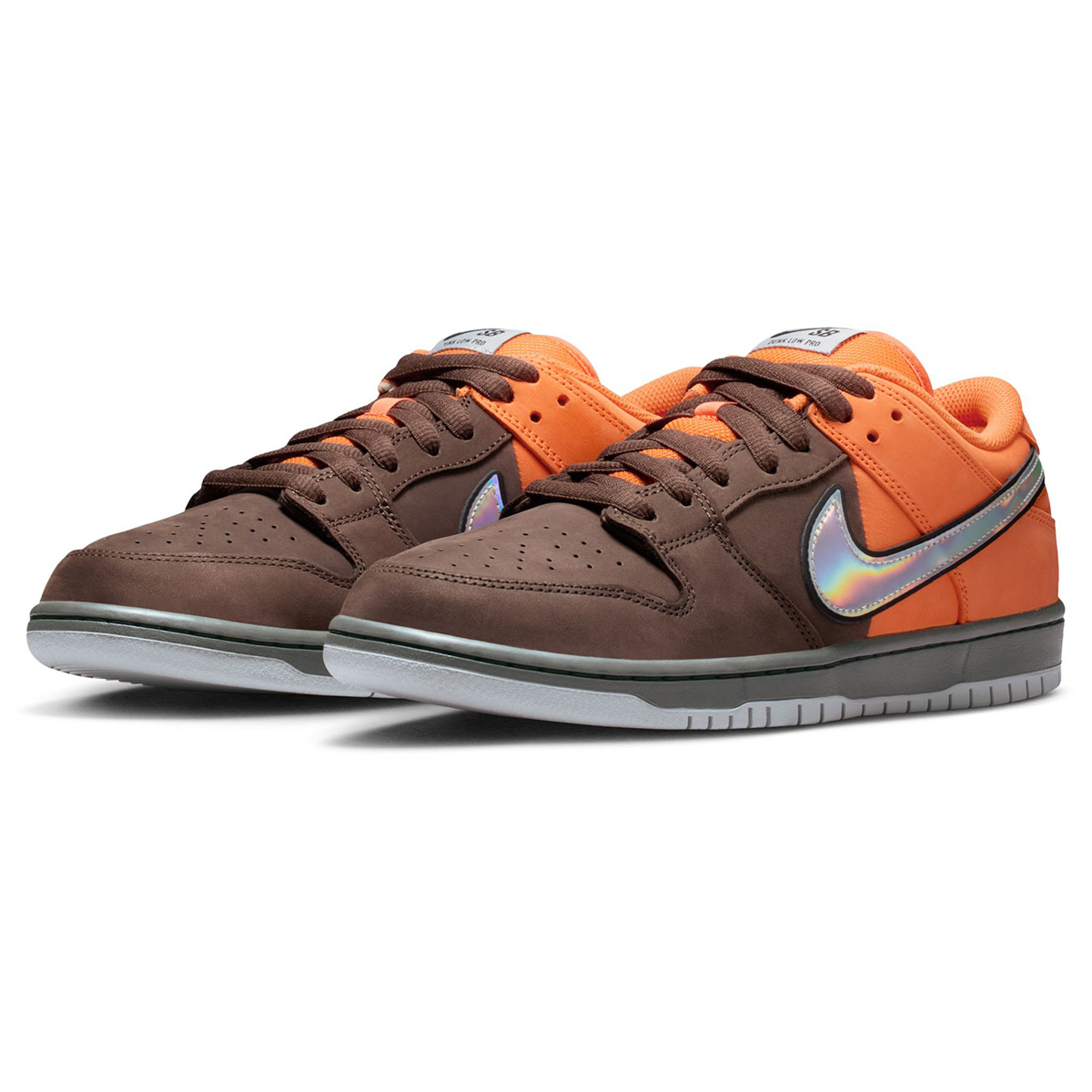 Nike SB Dunk Low Pro Safety Orange/Wolf Grey-Baroque Brown-Iron Grey-Black