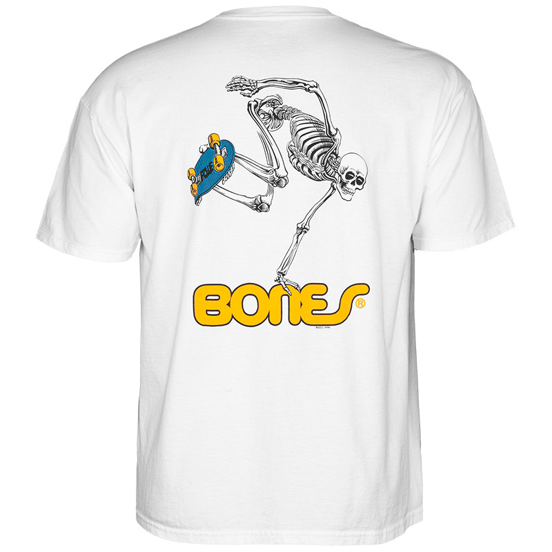 Powell Peralta Skateboard Skeleton Youth T-Shirt White