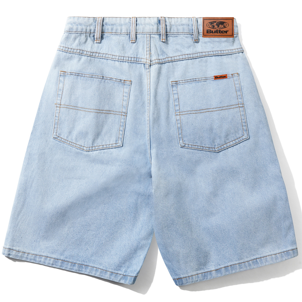 Butter Goods Baggy Denim Shorts Light Blue | Skatestore