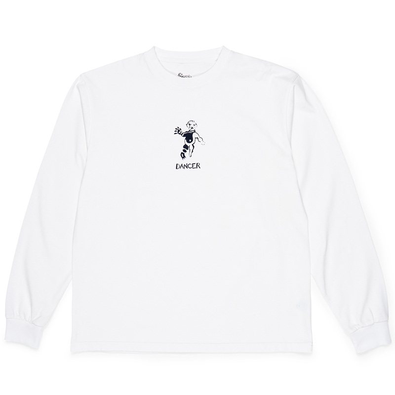 Dancer D6 OG Logo Longsleeve T-Shirt White Dancer D6 OG Logo Longsleeve T-Shirt White
