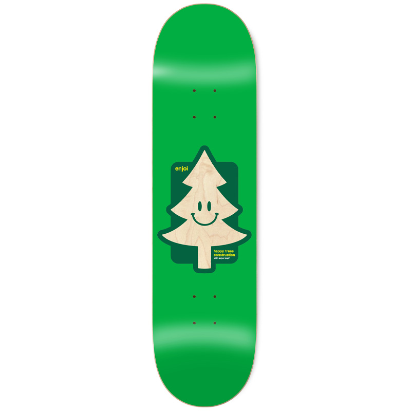 Enjoi Happy Tree Super Sap R7 Skateboard Deck Green 8.25