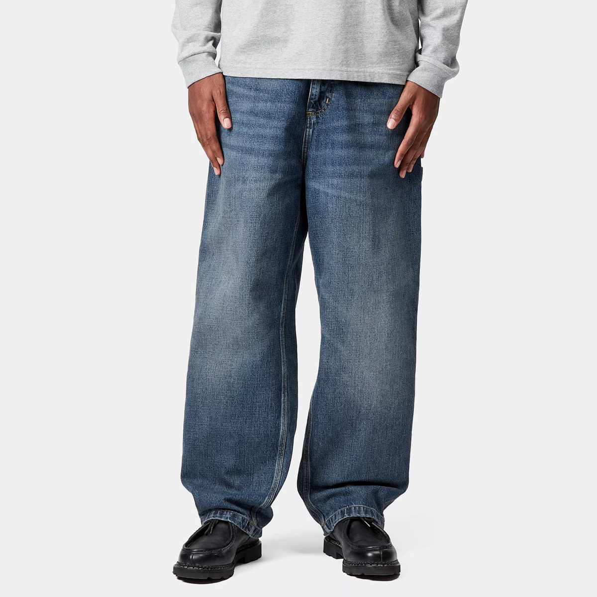 Carhartt WIP OG Single Knee Pant Blue Dark Used Wa | Skatestore