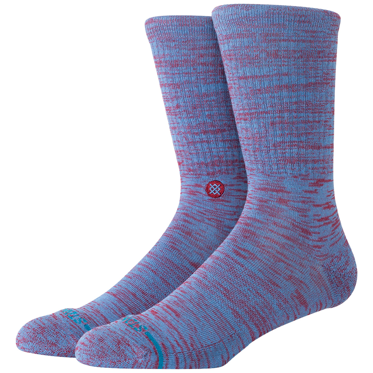Stance Marled Crew Socks Capri Blue