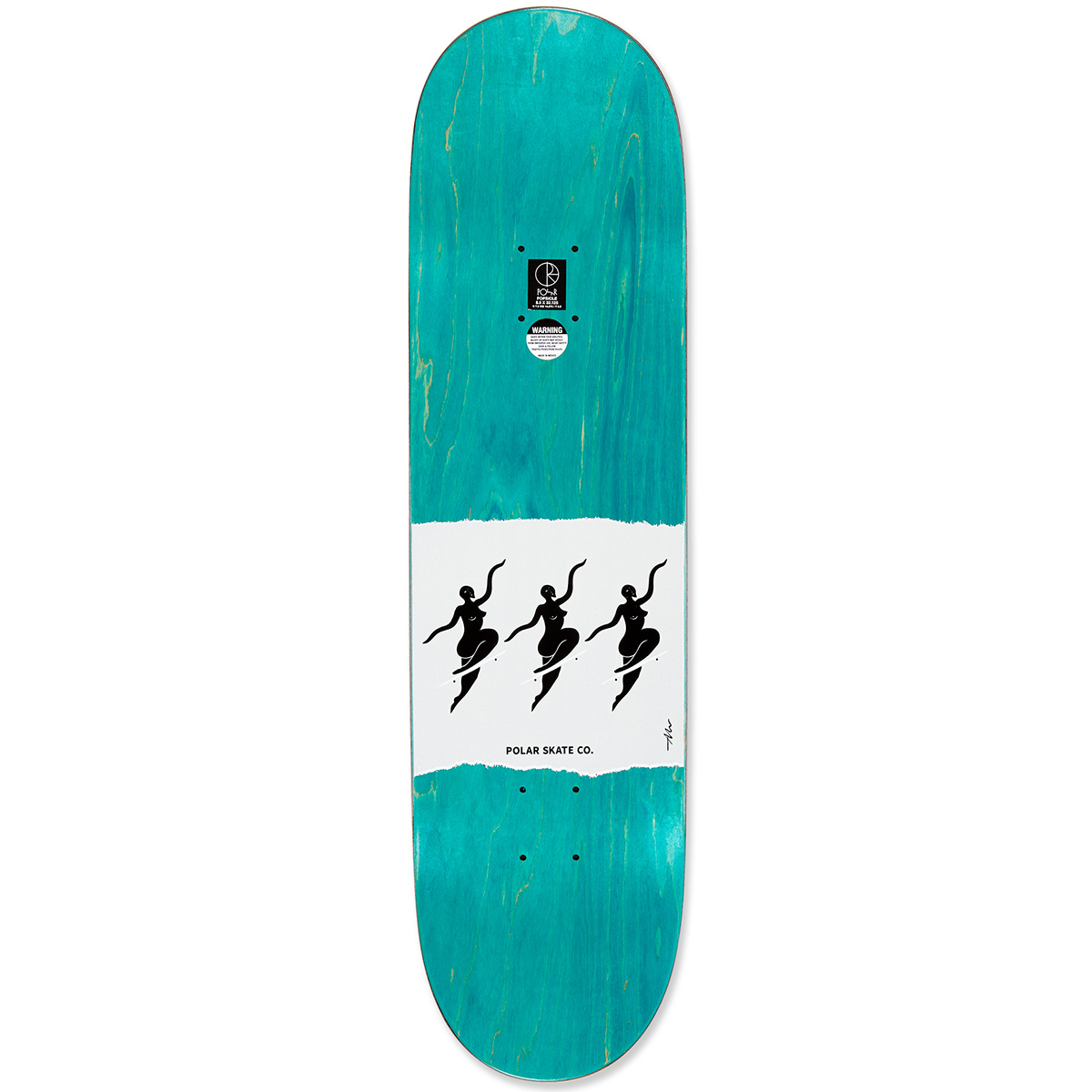 Polar No Complies Team Model Skateboard Deck White 8.5 Polar No Complies Team Model Skateboard Deck White 8.5