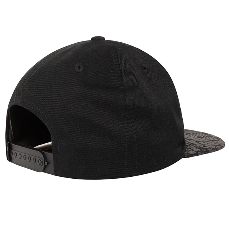 The Hundreds Croc Snapback Cap Black