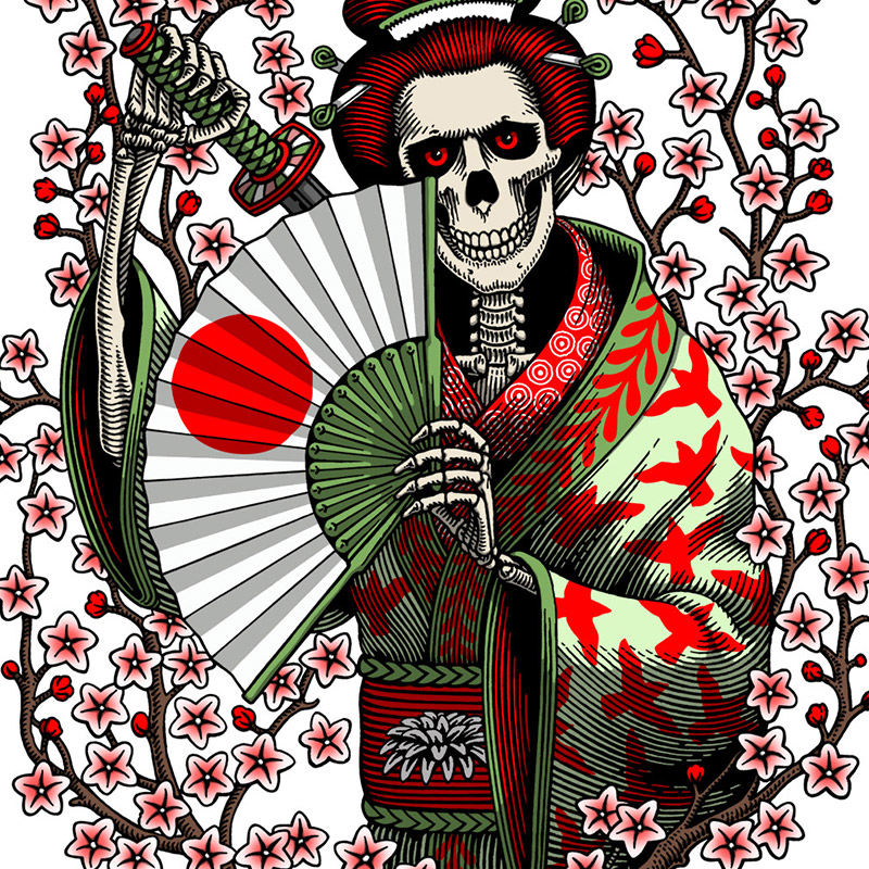 Powell Peralta Sakura Yosozumi Sticker Powell Peralta Sakura Yosozumi Sticker