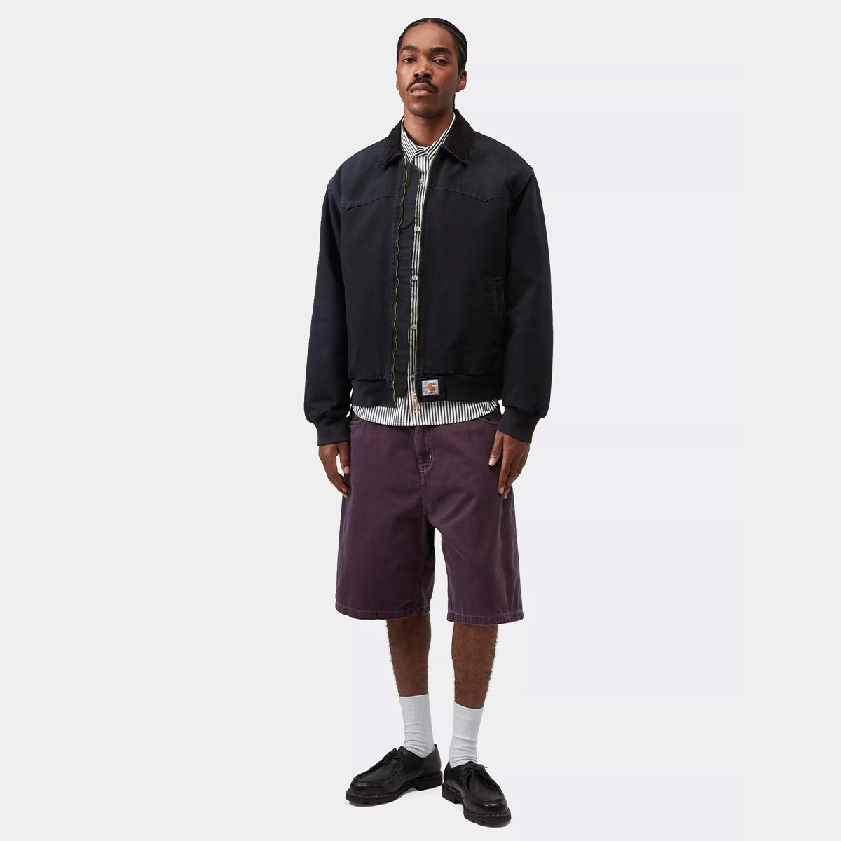 Carhartt WIP OG Santa Fe Jacket Black/Black Grind Wash