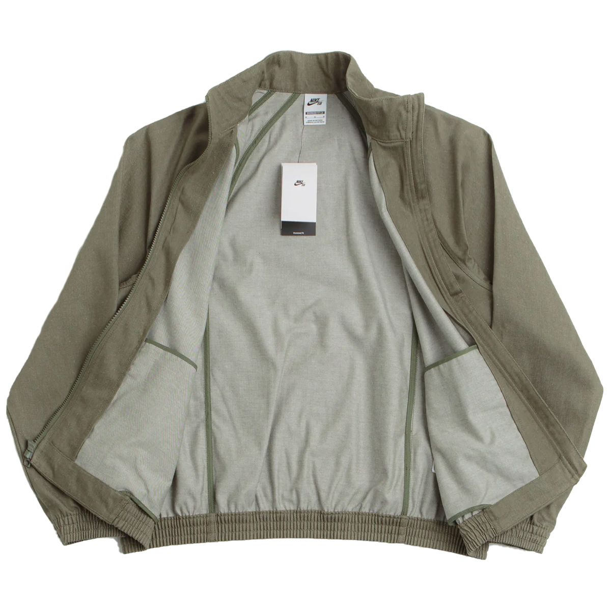 Nike SB Denim Track Jacket Medium Olive/White Nike SB Denim Track Jacket Medium Olive/White