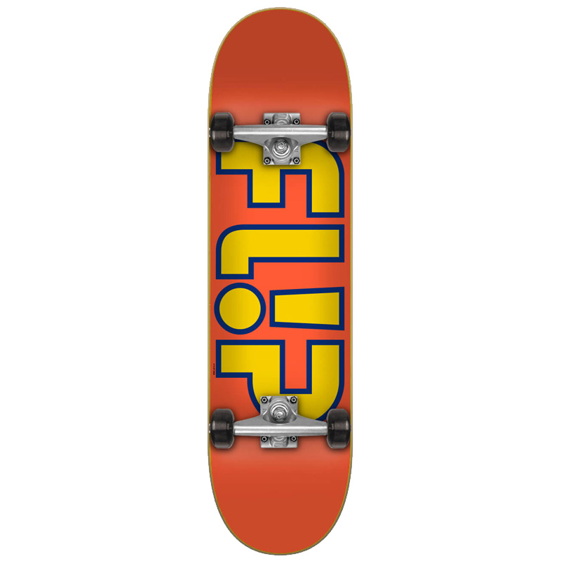 Flip Team Outlined Complete Skateboard Orange 8.0 Flip Team Outlined Complete Skateboard Orange 8.0