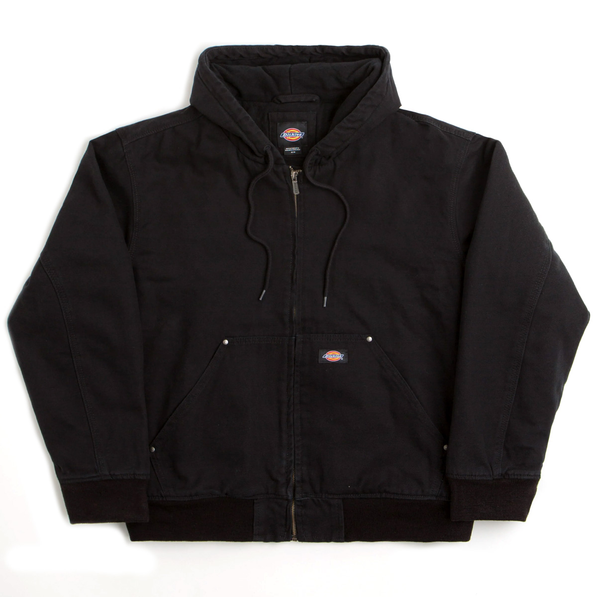 Dickies Hilham Hooded Canvas Jacket Black Dickies Hilham Hooded Canvas Jacket Black