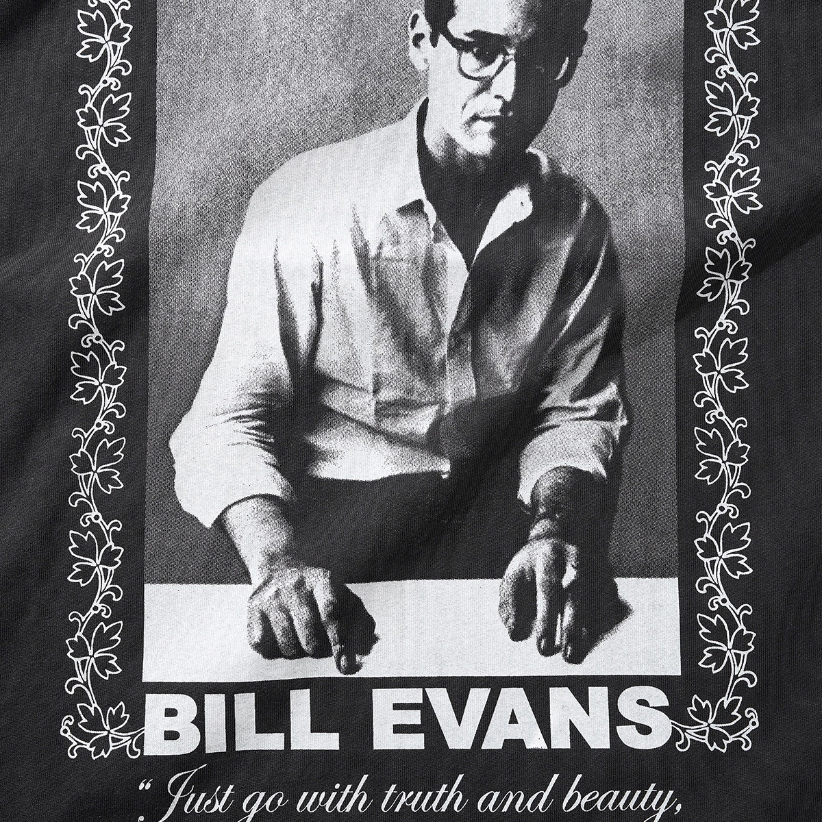 Butter Goods x Bill Evans Truth & Beauty Crewneck Sweater Washed Black