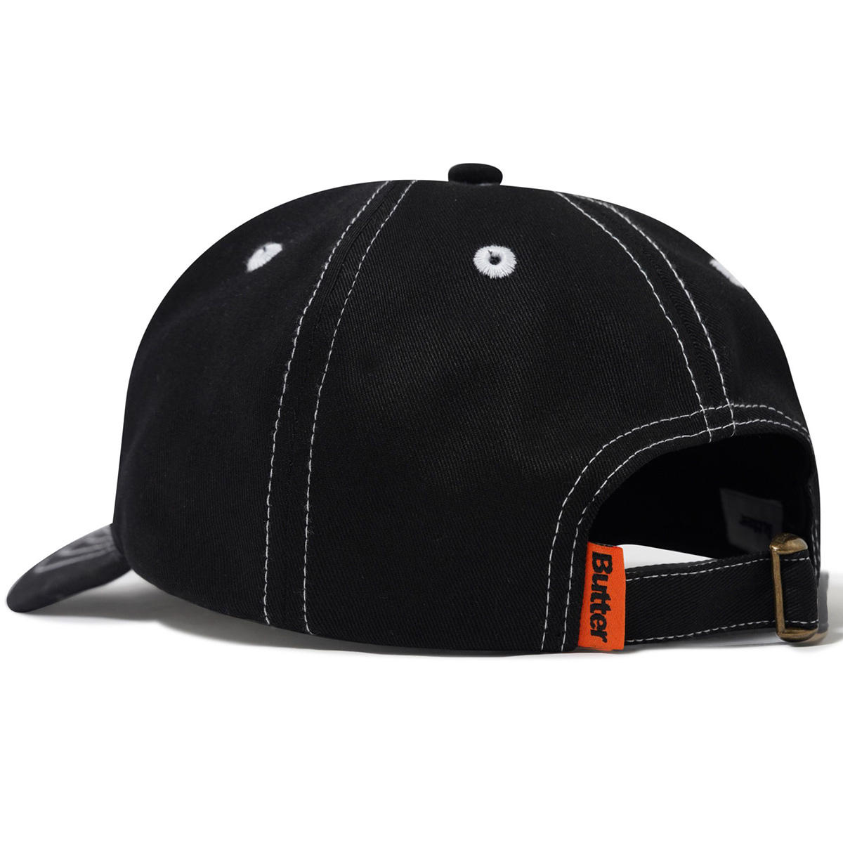 Butter Goods Warped 6 Panel Cap Black Butter Goods Warped 6 Panel Cap Black
