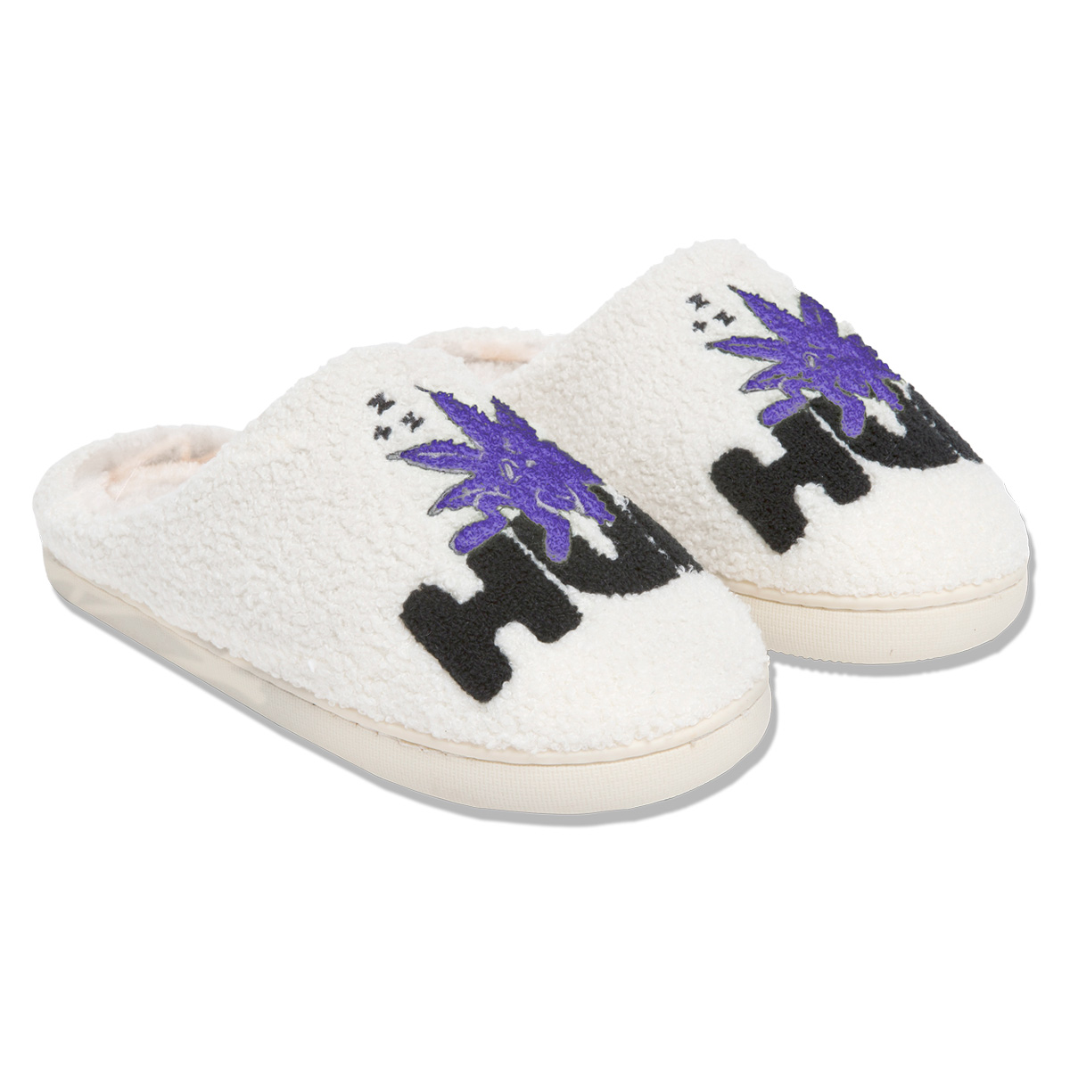 HUF Fuzzy Slipper Cream