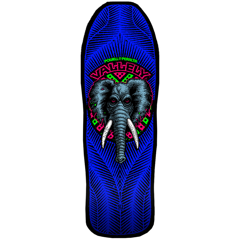 Powell Peralta Mike Vallely Blacklight Skateboard Deck Shape 163 9.85