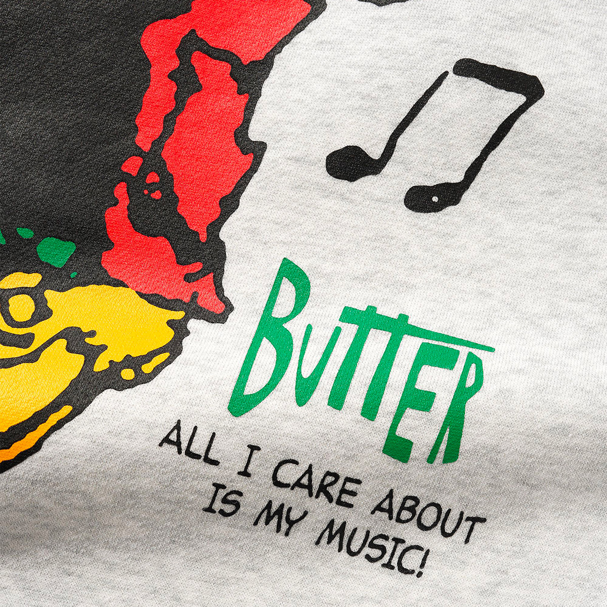 Butter Goods x Peanuts Music Sweater Ash