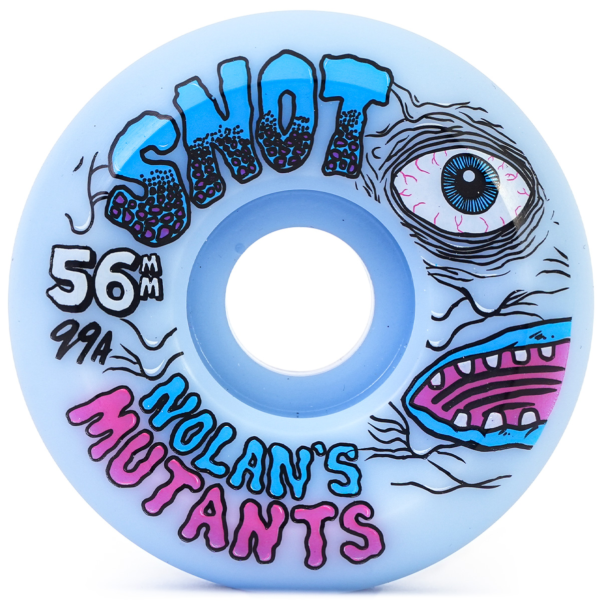Snot Nolan s Mutants Conical Wheels Ice Blue 99a 56mm