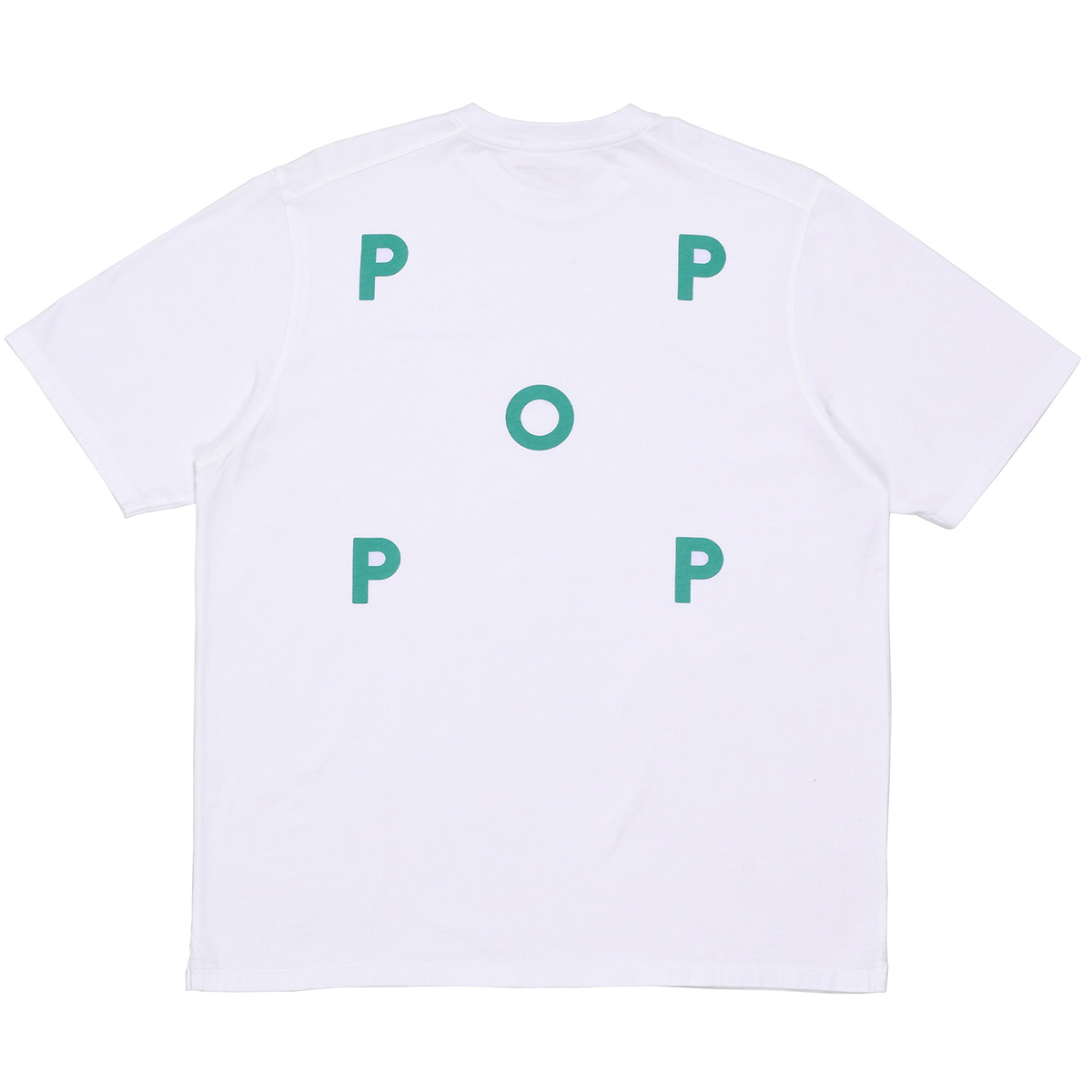 POP Logo T-Shirt White/Peacock Green POP Logo T-Shirt White/Peacock Green