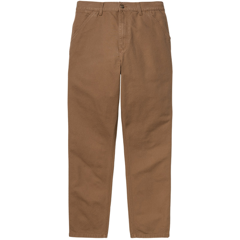 Carhartt WIP Single Knee Pant Hamilton Brown Rinsed Carhartt WIP Single Knee Pant Hamilton Brown Rinsed