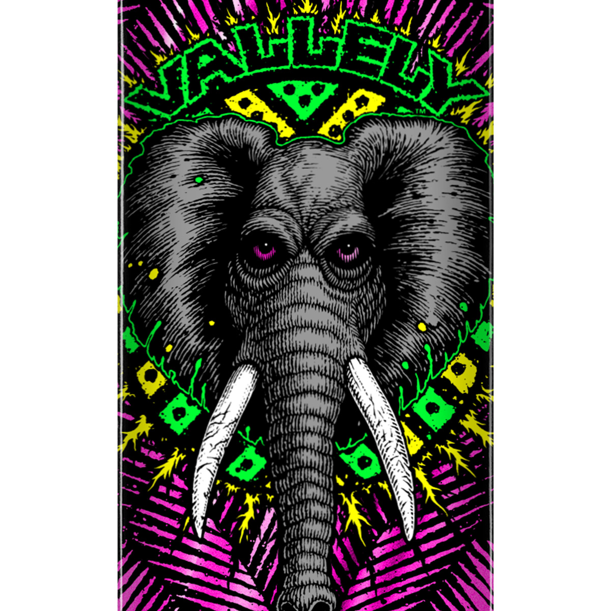 Powell Peralta Flight Mike Vallely Elephant Skateboard Deck Pink Foil 8.38