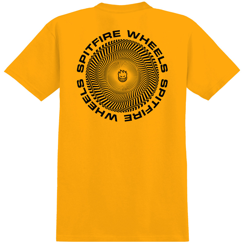 Spitfire Classic Vortex Youth T-Shirt Gold/Black
