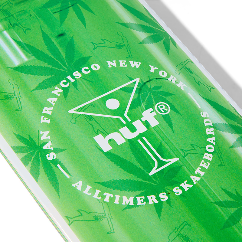 HUF X Alltimers Bodege Skateboard Deck Green HUF X Alltimers Bodege Skateboard Deck Green