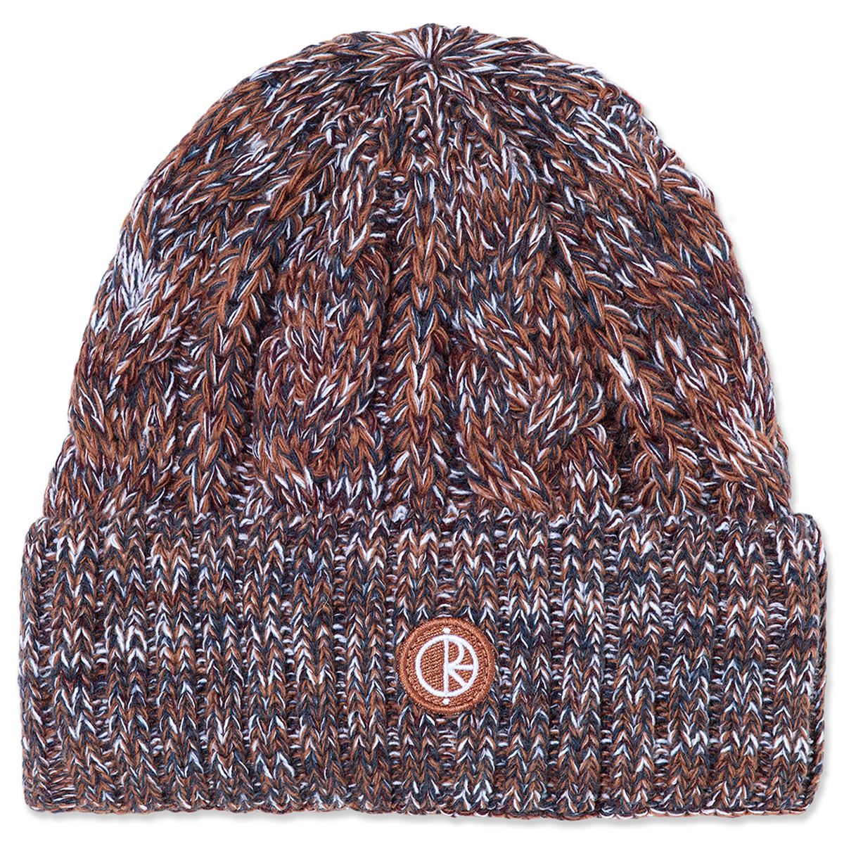 Polar Braid Beanie Rust
