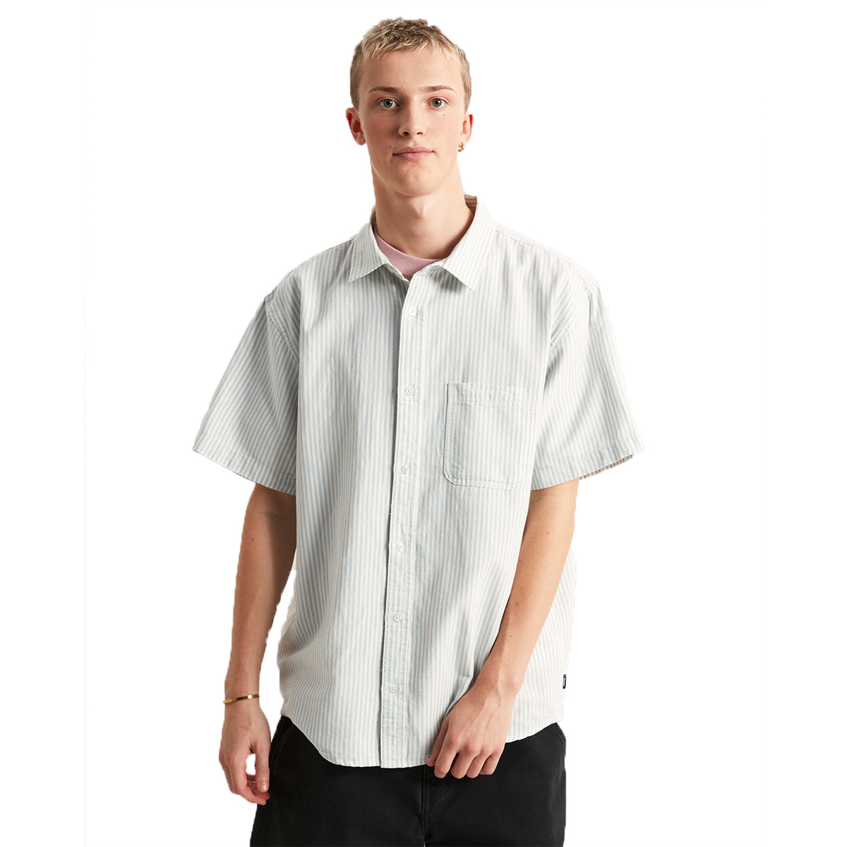 Vans Lawson Stripe Shirt Dawn Mist/Marshmallow