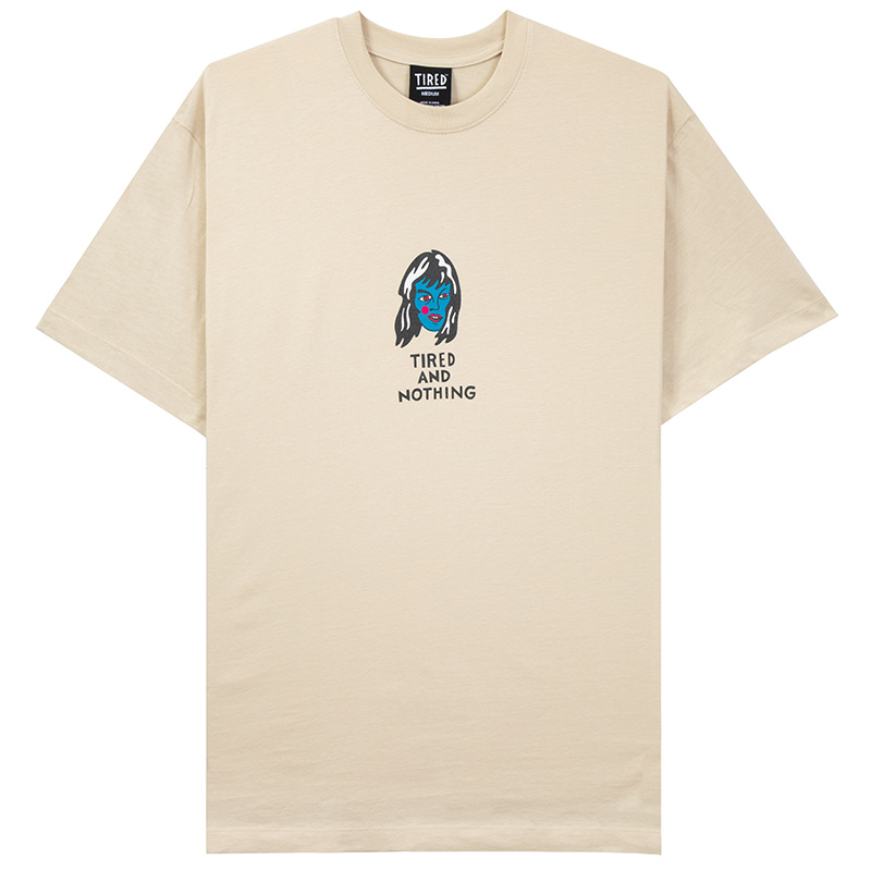 Tired Ghost T-Shirt Beige Tired Ghost T-Shirt Beige