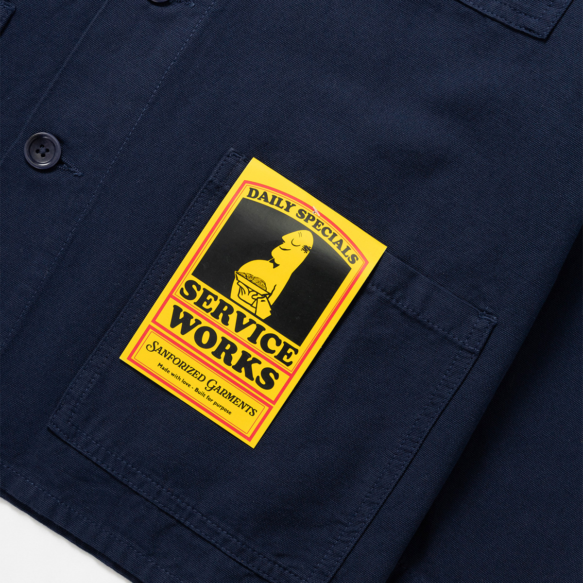 Service Works Canvas Chore Shirt Dark Navy Service Works Canvas Chore Shirt Dark Navy