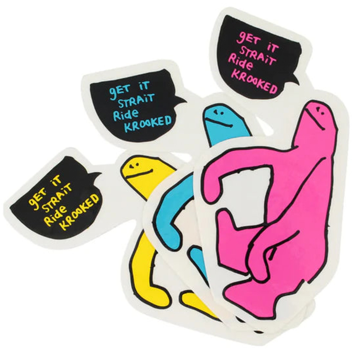 Krooked Get it Straight Sticker Medium