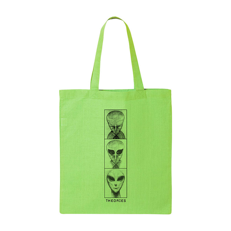 Theories Alien Evolution Tote Bag Lime Theories Alien Evolution Tote Bag Lime