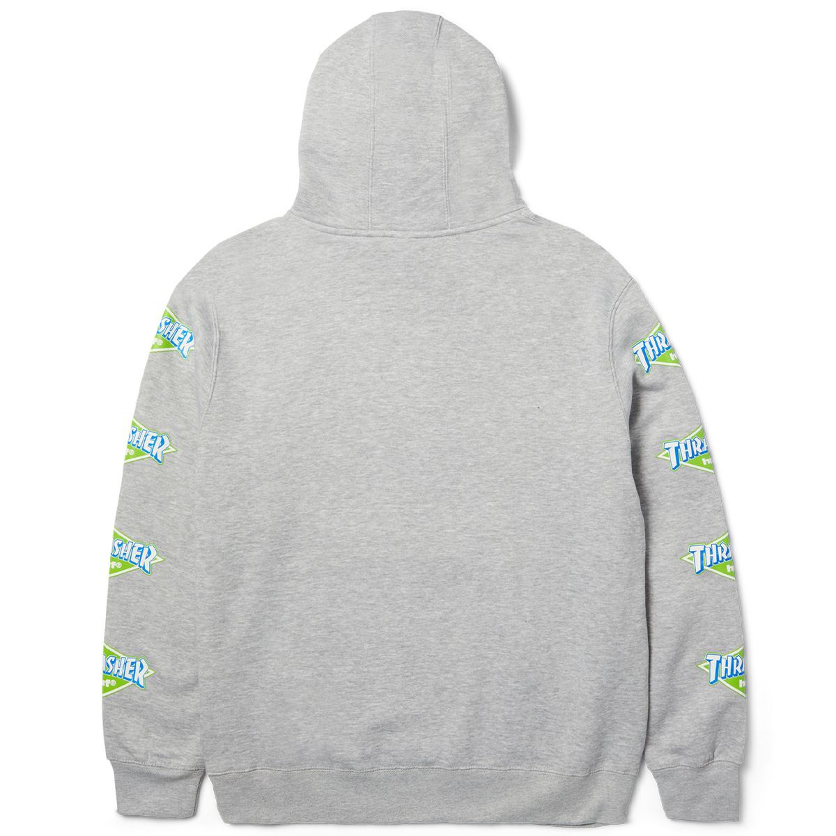 HUF x Thrasher Logo Hooded Sweater Heather Grey