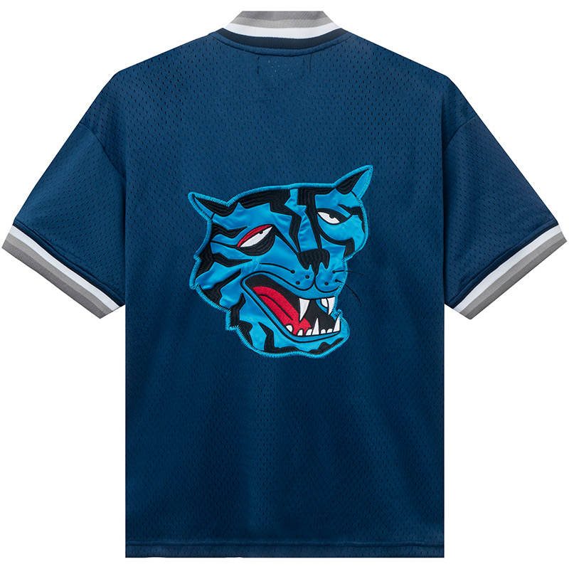 Tired Rounders Mesh Baseball Jersey Navy Tired Rounders Mesh Baseball Jersey Navy