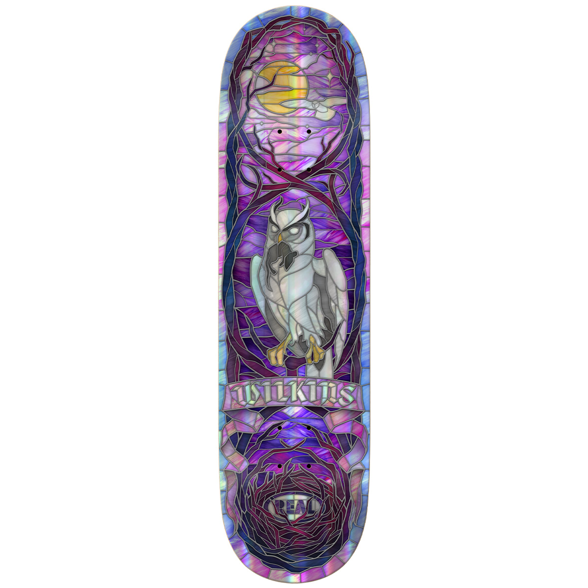 Real Wilkins Holographic Rainbow Foil Cathedral Deck 8.5 Real Wilkins Holographic Rainbow Foil Cathedral Deck 8.5