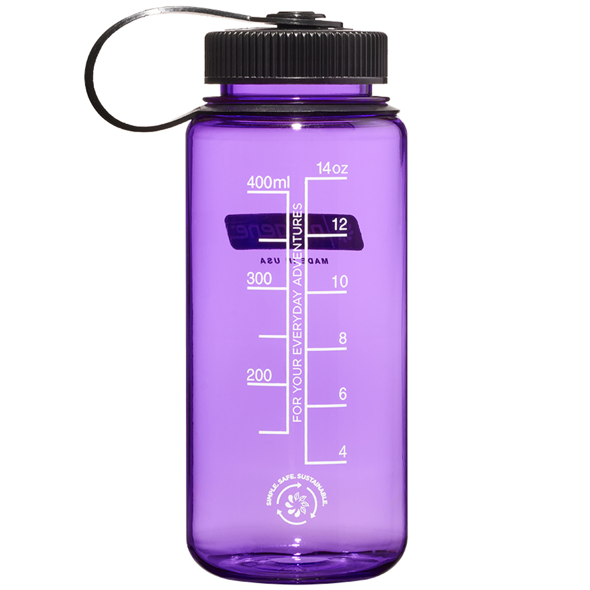 Nalgene Wide Mouth 500ml Purple/Black Cap Sustain