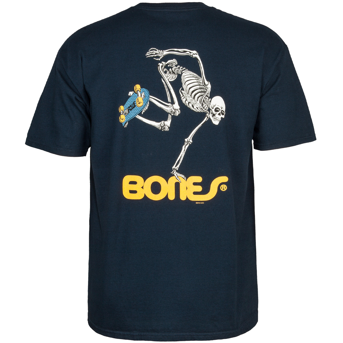 Powell Peralta Skateboard Skeleton T-shirt Navy