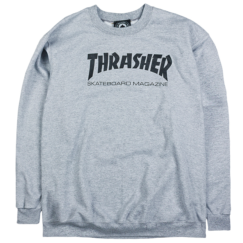 Thrasher Skate Mag Crewneck Sweater Grey Thrasher Skate Mag Crewneck Sweater Grey
