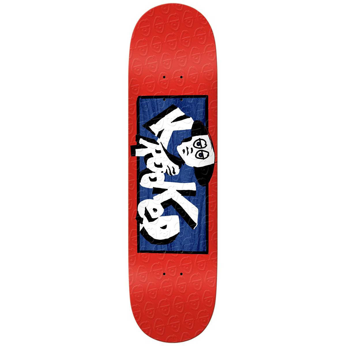 Krooked Team Incognito Embossed Deck Vermilion 8.38 Krooked Team Incognito Embossed Deck Vermilion 8.38