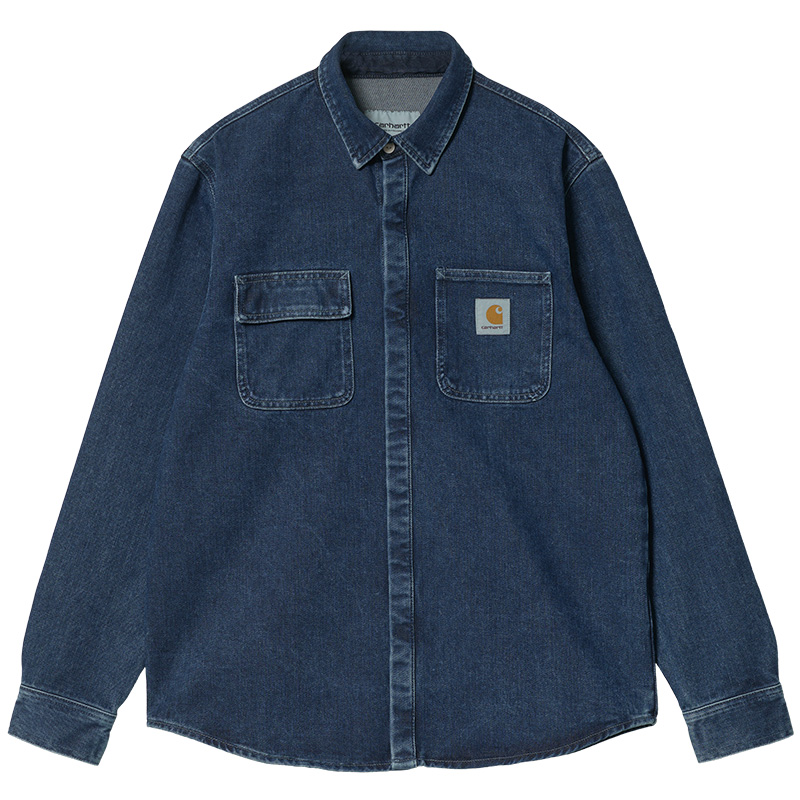 Carhartt WIP Salinac Shirt Jacket Blue Stone Washed Carhartt WIP Salinac Shirt Jacket Blue Stone Washed
