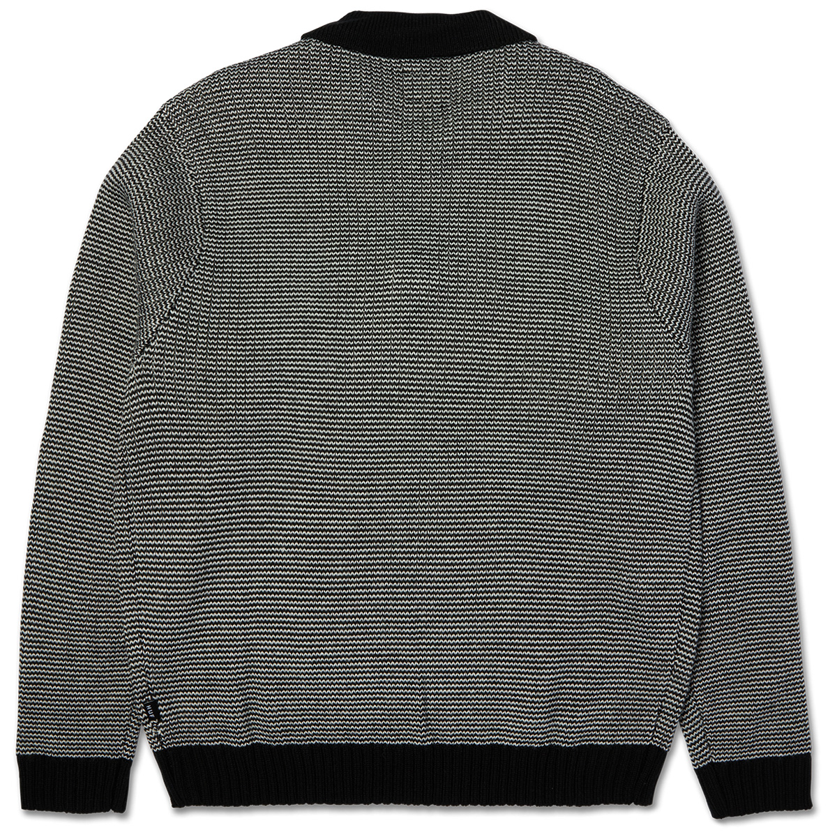 HUF Megablast Two Tone Waffle Sweater Black/White