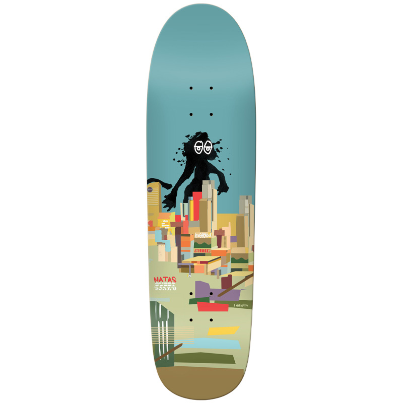 Krooked Natas Guest Pro Natas Art Skateboard Deck Blue 8.88