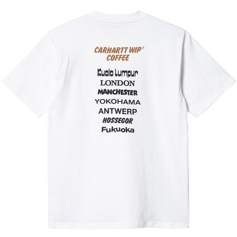 Carhartt WIP Carhartt Wip Coffee T-Shirt White Carhartt WIP Carhartt Wip Coffee T-Shirt White