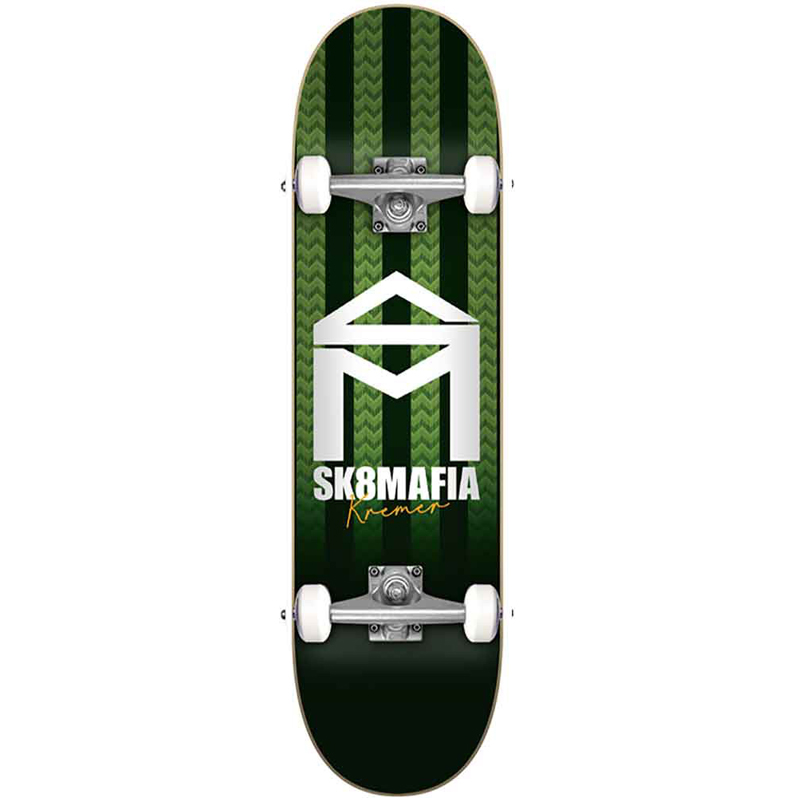 Sk8Mafia Kremer House Logo Stripe Complete Skateboard 8.0
