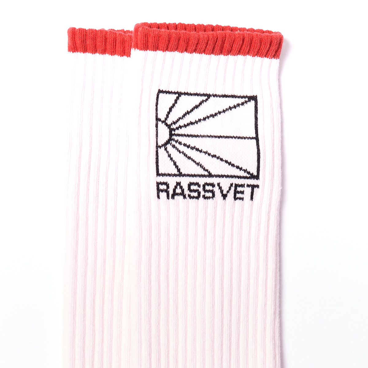Rassvet Logo Knit Socks Pink