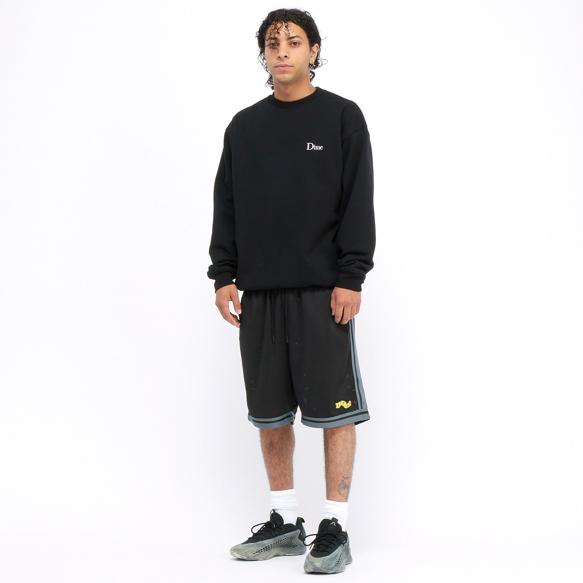Dime Classic Small Logo Crewneck Sweater Black Dime Classic Small Logo Crewneck Sweater Black