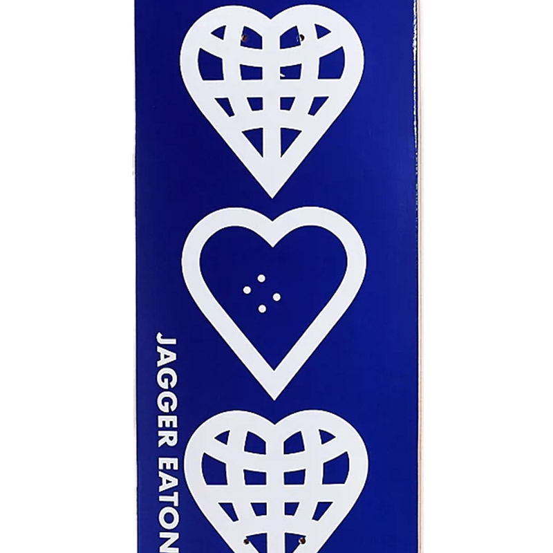 The Heart Supply Jagger Eaton World Deck Blue 8.25