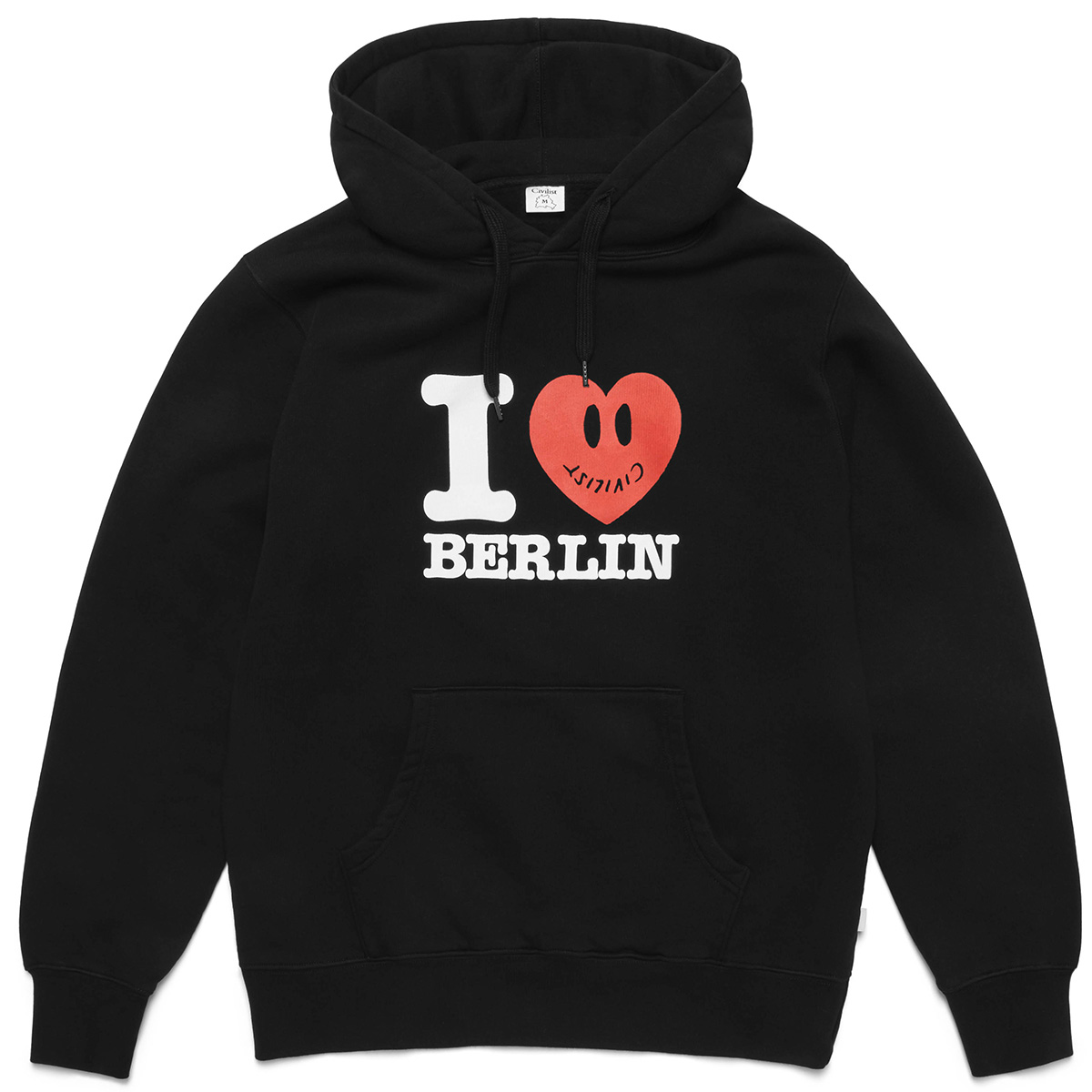 Civilist Ilove Hooded Sweater Black Civilist Ilove Hooded Sweater Black