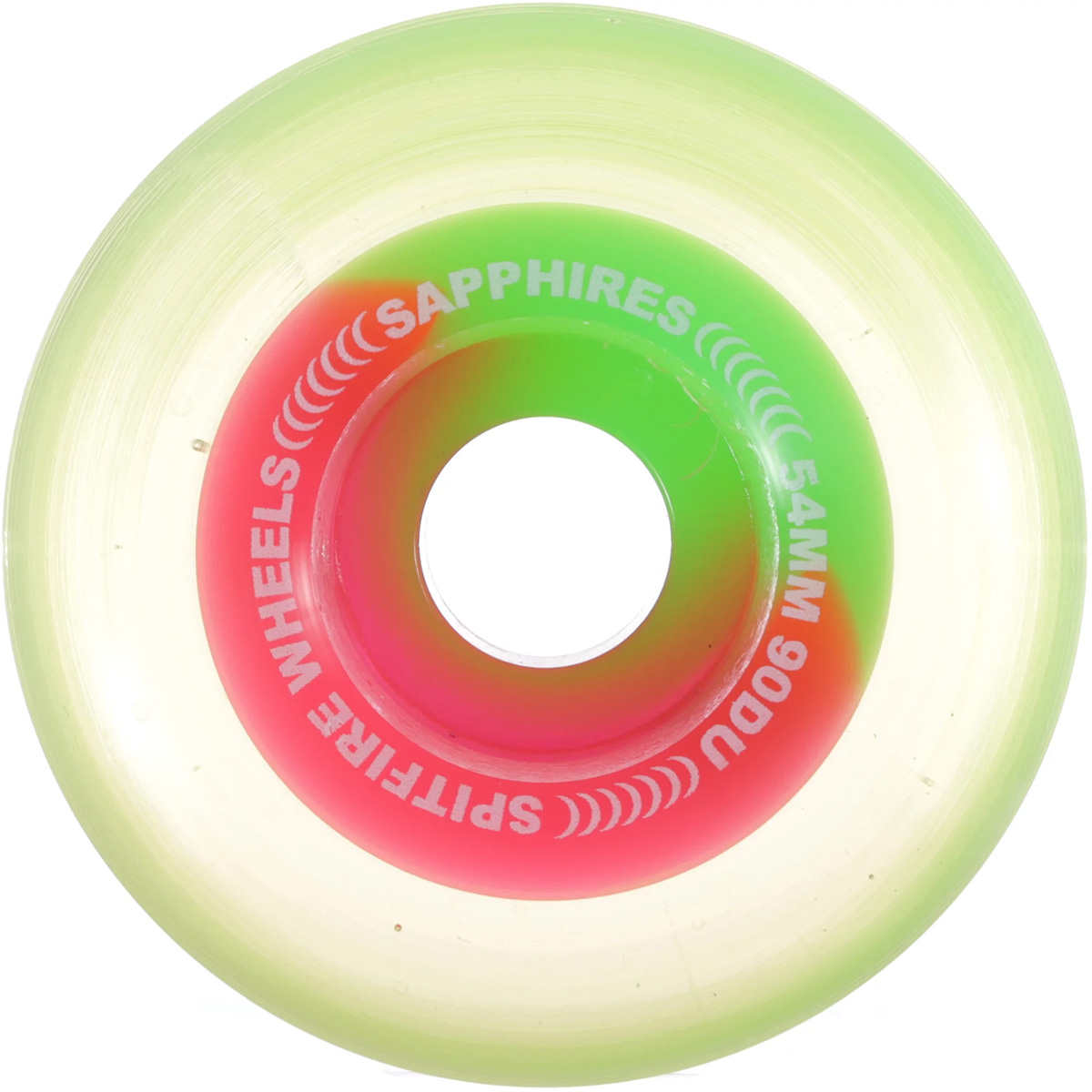 Spitfire Sapphires Wheels Neon Pink/Green 90D 56mm Spitfire Sapphires Wheels Neon Pink/Green 90D 56mm