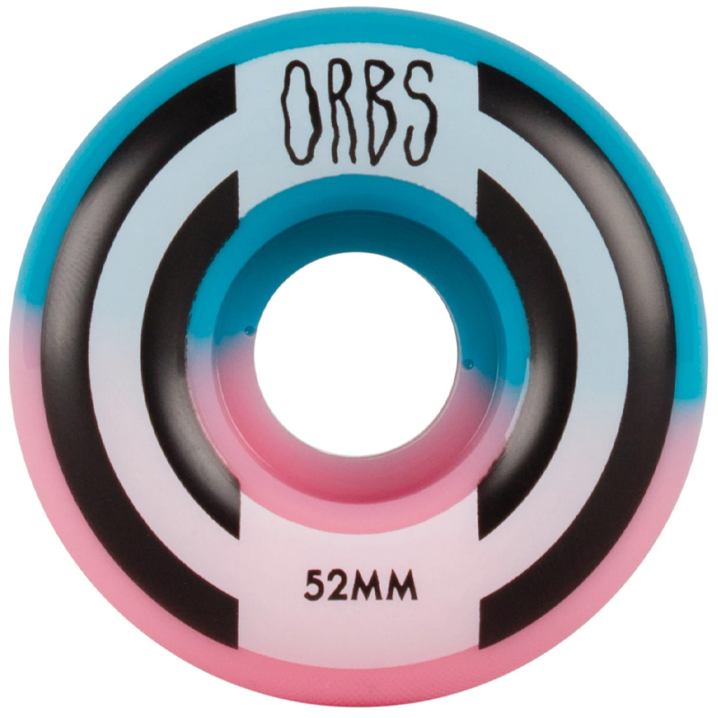 Orbs Apparitions Round Wheels 99A Pink/Blue Split 52mm