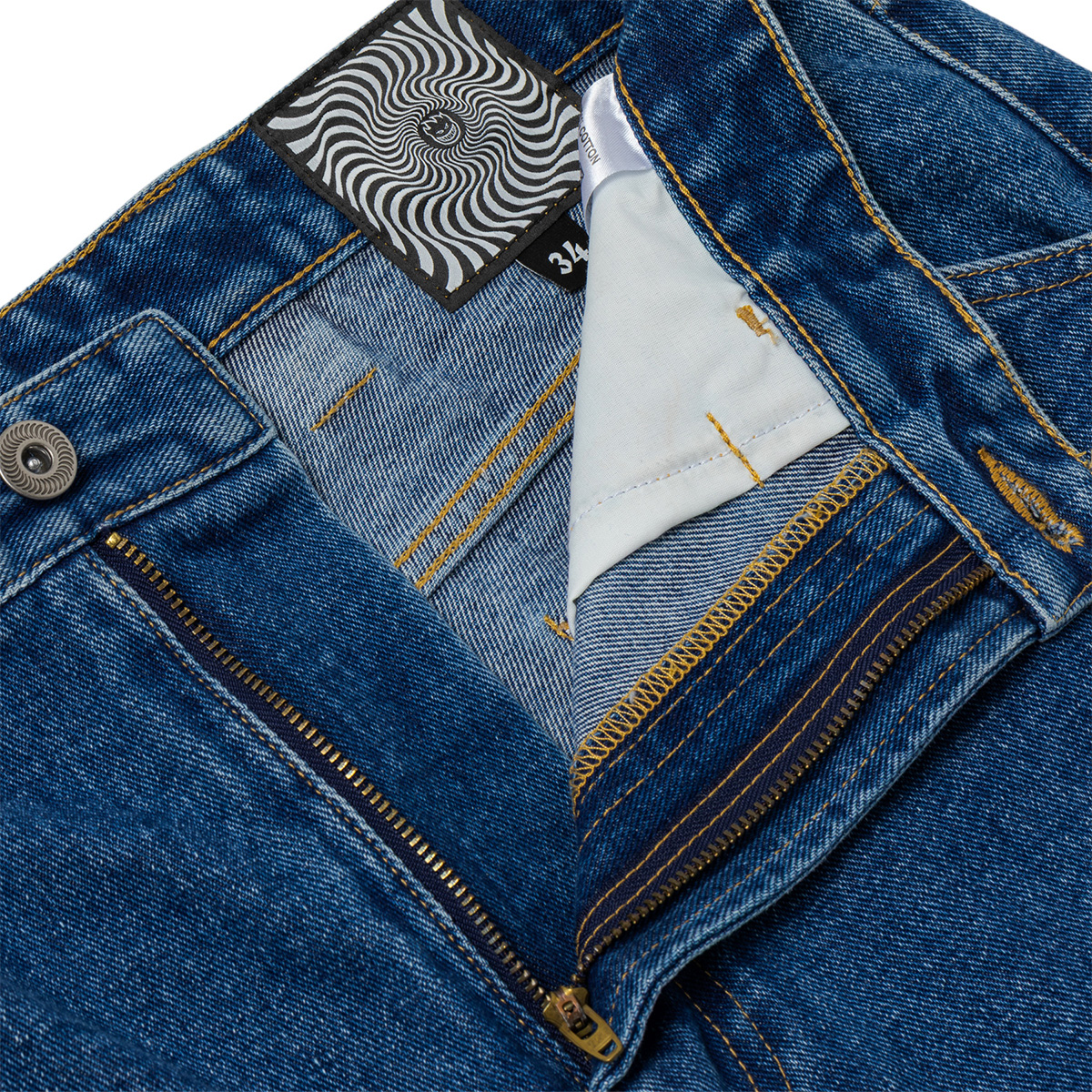 Spitfire Bighead Fill Denim Shorts Medium Stone Wash